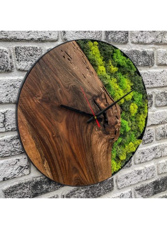 Handmade Moss Walnut Wood...