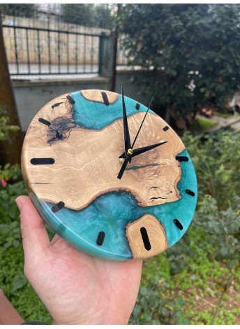 Epoxy and Olive Wood Wall...